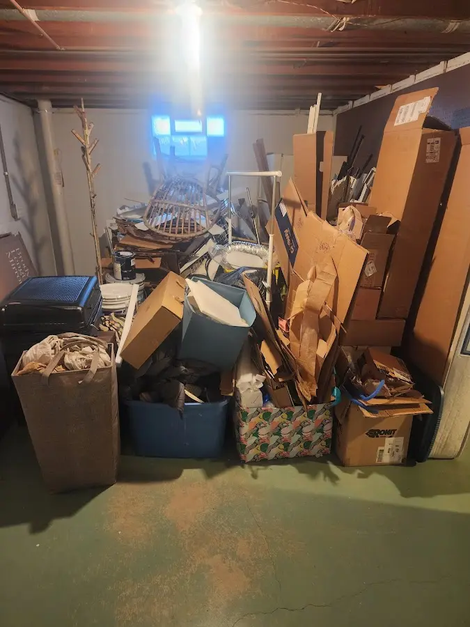 Roll-off dumpster container at job site for 6 Yard Dumpster Rental in Mill Creek East